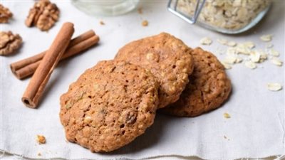 حضري كوكيز الشوفان بالقرفة لمرضى السكر