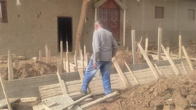 إيقاف حالتى بناء بدون ترخيص بنطاق مركز قنا