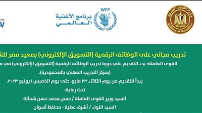 دورات تدريبية مجانية على الوظائف الرقمية لشباب الصعيد (التفاصيل)