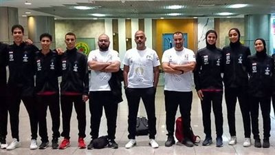 بعثة منتخب مصر للتايكوندو تطير إلي أذربيجان للمشاركة في بطولة العالم 