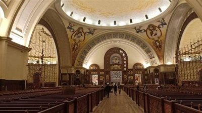 كنيسة القديسين بمصر الجديدة تحتفل بعيد الصعود المجيد
