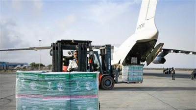 وصول الطائرة الإغاثية التاسعة من الجسر الجوي السعودي إلى بورتسودان