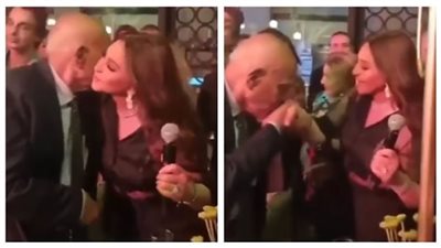 مجدي يعقوب يقبل يد إليسا والمتابعون: تصرف نبيل