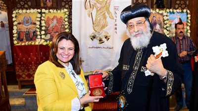 وزيرة الهجرة تشارك في الاحتفال بذكرى زيارة العائلة المقدسة إلى مصر