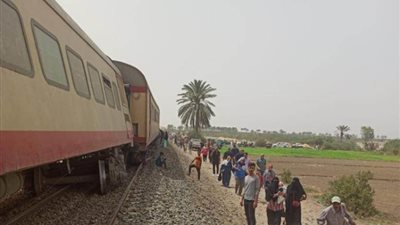 خروج قطار بورسعيد - الإسكندرية عن مساره بالقرب من الإسماعيلية