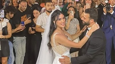 ميرنا نور الدين تشعل جوجل بحفل زفافها على مدربها الخاص 