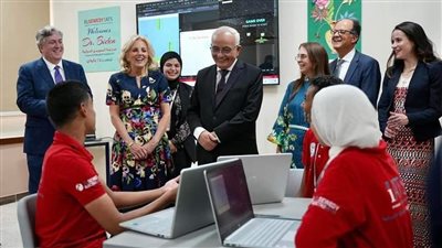 قرينة الرئيس الأمريكي تزور مدرسة السويدي الدولية