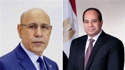 الرئيس السيسي ونظيره الموريتاني يُثمنان التطور المستمر في العلاقات المتبادلة