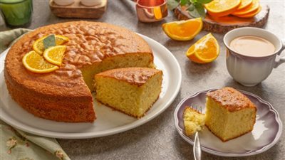 وفري فلوسك وحضري كيكة البرتقال بدون لبن| غنية بفيتامين سي