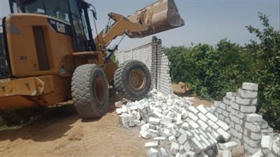 إزالة 31 حالة تعد على مساحة 23 قيراط بالتل الكبير 