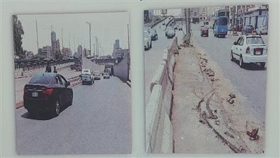 غلق كلي لشارع النيل أسفل كوبري 15 مايو للقادم من ميدان الجلاء