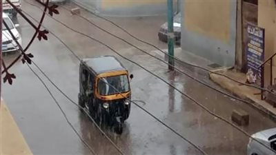 أمطار غزيرة على مدن وقرى الدقهلية