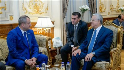  حنفي جبالي يلتقي وكيل أول برلمان أذربيجان