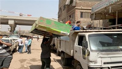 حملة لرفع الإشغلات بنطاق حيِّ ثالث الإسماعيلية
