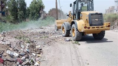 رفع 20 طن مخلفات بطرق أولاد نجم بنجع حمادي