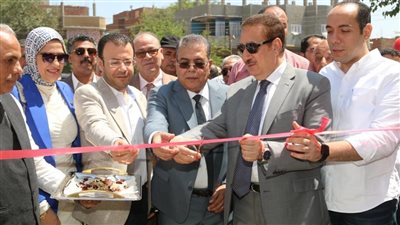 محافظ المنوفية يفتتح محطة رفع صرف صحي سبك الضحاك بالباجور 