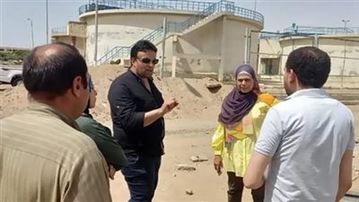 رئيس مياه بنى سويف تتابع تشغيل محطة الفشن 