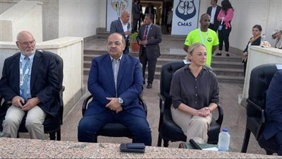 هشام حطب يحضر إفتتاح بطولة العالم للسباحة بالزعانف للناشئين والأساتذة