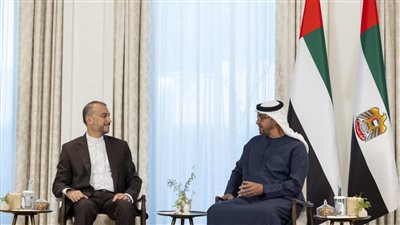 رئيس الإمارات يستقبل وزير الخارجية الإيراني في أبوظبي