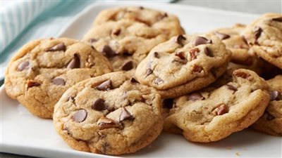 طريقة تحضير كوكيز بالشوكولاتة وزبدة فول السوداني