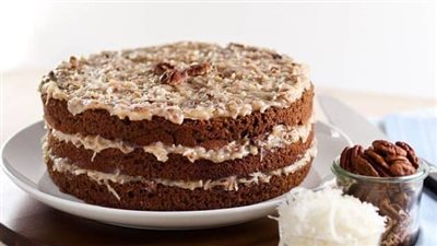 طريقة عمل الكيكة الألمانية علي خطي المطاعم 