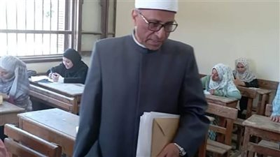 انتظام امتحان الكيمياء للثانوية الأزهرية ببنى سويف