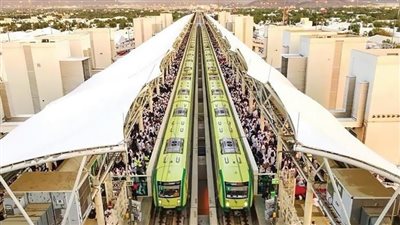 قطار المشاعر المقدسة ينقل 350 ألف حاج في الساعة 