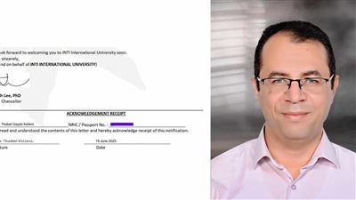 تكريم ماليزى لخبير كوفيد - 19 الدولى لأستاذ بجامعة المنيا 