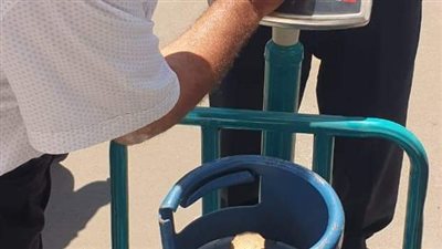 ضبط عجز أوزان اسطوانات الغاز وتعطيل جهاز القياس الآلي بمحطة بنزين بدمياط 