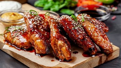 طريقة عمل أجنحة الدجاج الحارة| تنفع للدايت