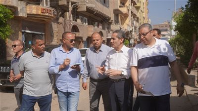 محافظ الغربية يتفقد أعمال التطوير ورفع المخلفات بالمحلة 