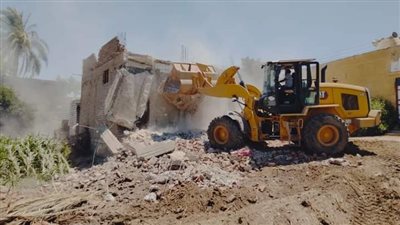 إزالة 3 حالات تعدِ على أملاك الدولة بقرية فاو بحري بدشنا 