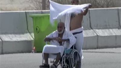الرحمة في أبهى صورها من جبل عرفات (شاهد) 