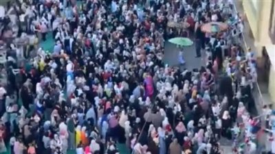 تكبيرات العيد تصدح في صلاة العيد بدمياط 