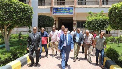 محافظ المنوفية يتفقد مستشفيات الحميات وشبين الكوم التعليمى