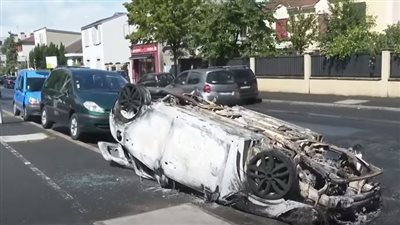 آثار التخريب في باريس نتيجة أعمال الشغب (شاهد)