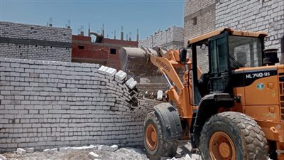 إزالة 10 حالات تعدِِ على الأراضي الزراعية بمركز المنيا 