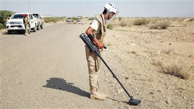 نزع 5 آلاف لغم وعبوة ناسفة باليمن خلال يونيو