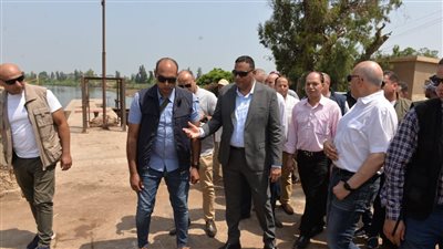 محافظ الدقهلية ووزير الري يتفقدان بحر شبين وتيرة 
