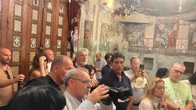 وفد إيطالى يزور أديرة وادى النطرون لإحياء مسار العائلة المقدسة