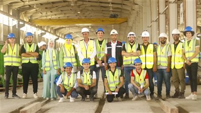 بدء التدريب الصيفي لطلاب هندسة القناة بزيارة مصنع السجمنت لشركة بتروجيت