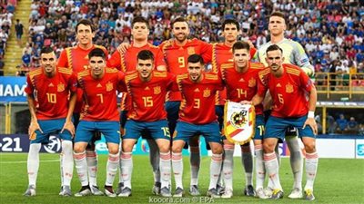 تشكيل منتخب إسبانيا المتوقع أمام إنجلترا بنهائي بطولة أوروبا تحت 21 سنة  