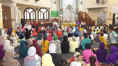 الأوقاف تنظم حملة توعوية وصحية لأطفال النشاط الصيفي بمسجد محمد موسى بالعجمي 