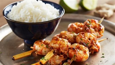 طريقة عمل روبيان مشوي بالتوابل الهندية الشهية