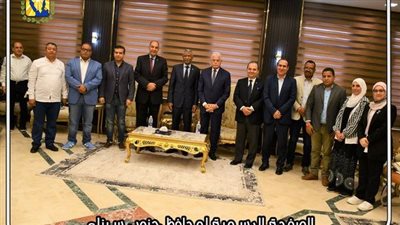 محافظ جنوب سيناء يستقبل وفد منظمة الأغذية والزراعة بالأمم المتحدة 