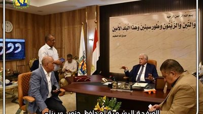 محافظ جنوب سيناء يستقبل رئيس جهاز تعمير سيناء لبحث خطة الجهاز