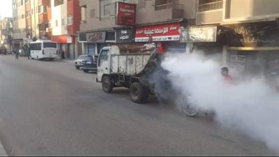 حملة لمكافحة البعوض والذباب بالمناظق السكنية في الإسماعيلية