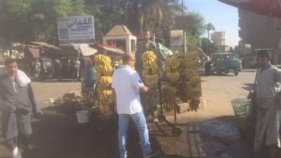 حملة لرفع الإشغالات بشوارع نجع حمادي بقنا
