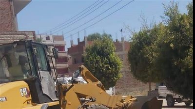 حملة لإزالة حالة تعد بنطاق قرية السلامية بنجع حمادي 