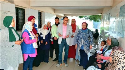 وكيل صحة البحيرة يتفقد العمل بحملة 100 يوم صحة بدمنهور 
